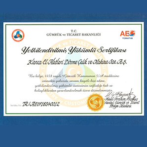 Authorized Economic Operator Certificate
